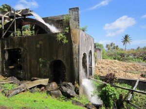 Rivers Rum distillery Grenada, still powered by the river