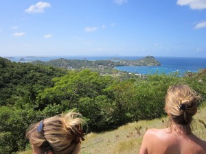 Atop Chapeau Carre, looking south - Carriacou, Grenada